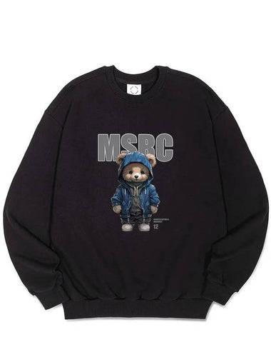 Bay Bear Sweatshirt Indigo Blue Black - MONSTER REPUBLIC - BALAAN 1