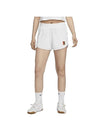 Court Heritage Mid-Rise French Terry Tennis Shorts White - NIKE - BALAAN 1