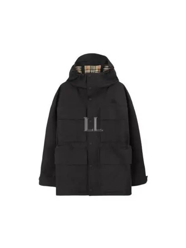 Patch Pocket Parka Black - BURBERRY - BALAAN 2