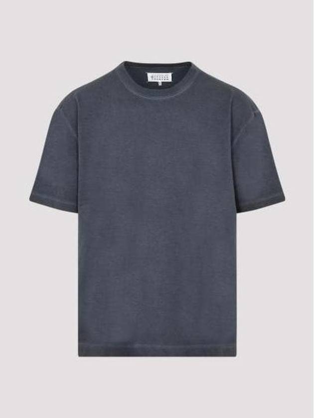 Garment Dye Oversized Fit Short Sleeve T-Shirt Grey - MAISON MARGIELA - BALAAN 2