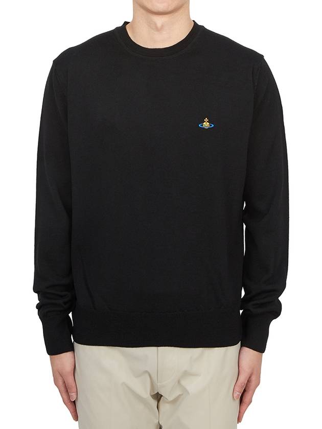 Alex Orb Embroidered Crewneck Knit Top Black - VIVIENNE WESTWOOD - BALAAN 2