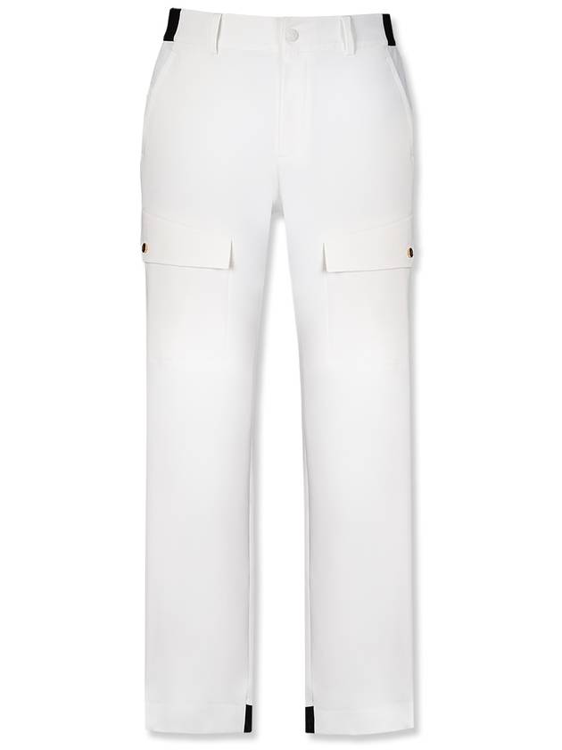 MEN STANDARD-FIT CARGO JOGGER PANTS WHITE - MEASPHERA - BALAAN 1