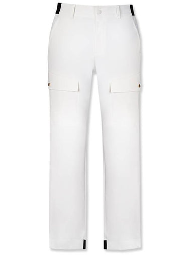 MEN STANDARD-FIT CARGO JOGGER PANTS WHITE - MEASPHERA - BALAAN 1