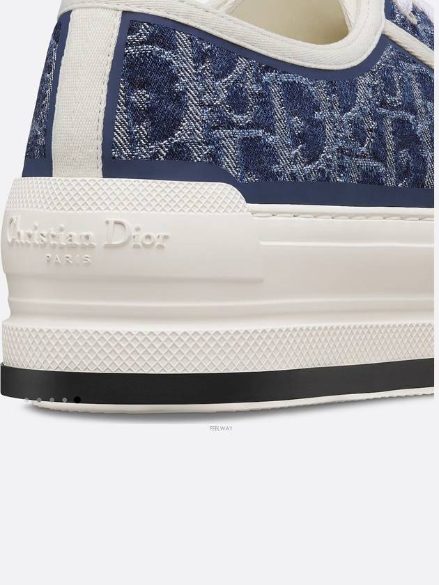 Walk'n'Dior Platform Cotton Low Top Sneaker Blue - DIOR - BALAAN 7