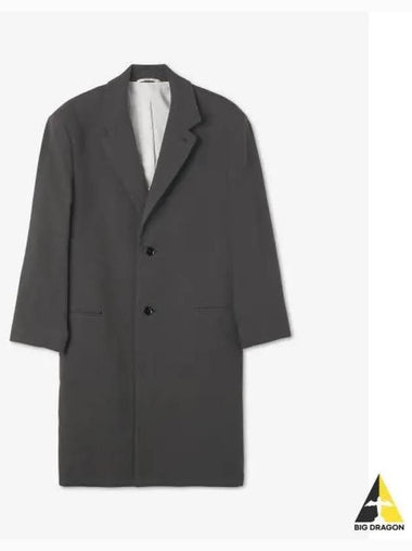 Single button coat ash black CO185LF842BK98 - LEMAIRE - BALAAN 1