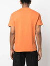 Pisato Effect Logo Patch Short Sleeve T-Shirt Orange - STONE ISLAND - BALAAN 5