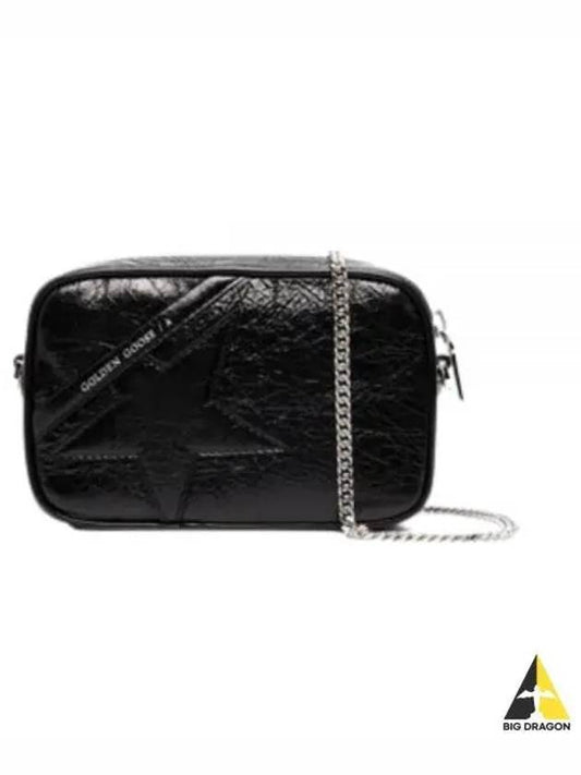 Star Glossy Lambskin Mini Cross Bag Black - GOLDEN GOOSE - BALAAN 2