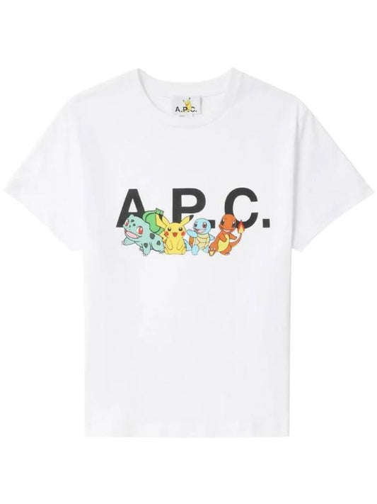 Pokémon Print Short Sleeve T-Shirt White - A.P.C. - BALAAN 1