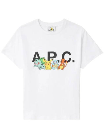 Pokémon Print Short Sleeve T-Shirt White - A.P.C. - BALAAN 1