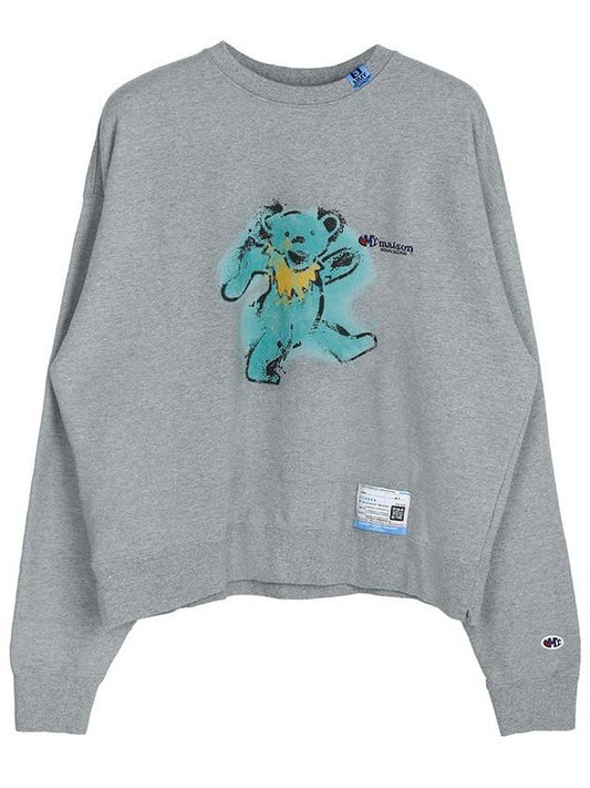 Maison MAISON Bear Printed Sweatshirt Gray - MIHARA YASUHIRO - BALAAN 2