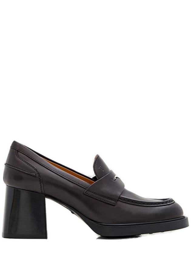 Logo Debossed Almond Toe Pumps Black - TOD'S - BALAAN 2