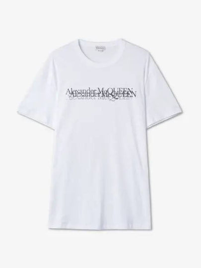 Logo Stamp Short Sleeve T-Shirt White - ALEXANDER MCQUEEN - BALAAN 2