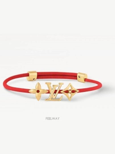 LV Iconic Flower Bracelet Gold Red - LOUIS VUITTON - BALAAN 2