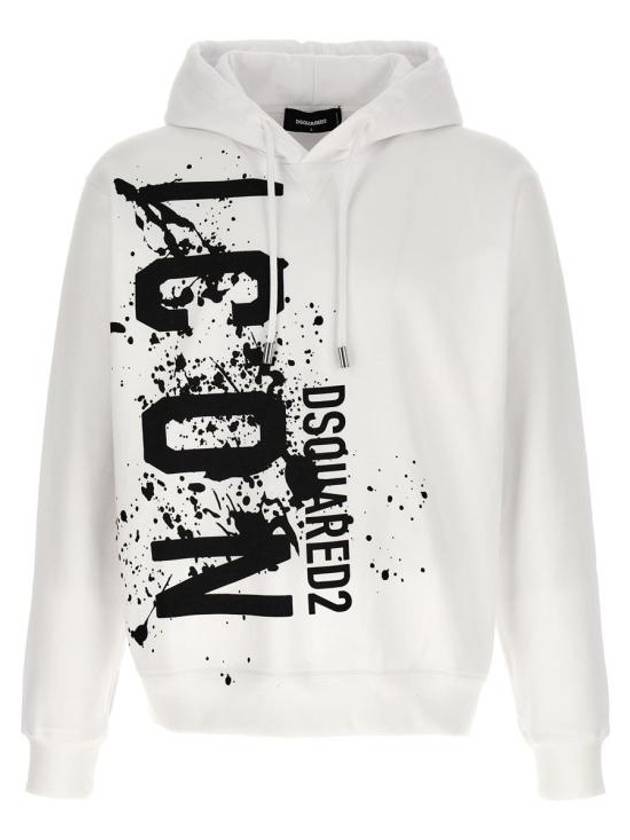 Sweater S79GU0115S25516100 WHITE BLACK - DSQUARED2 - BALAAN 1