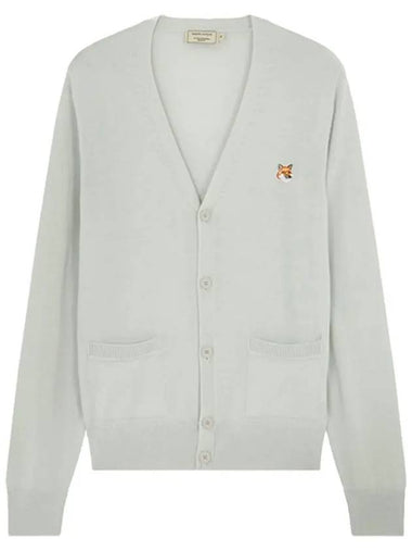 Fox head cardigan light gray EM00557KT1036 LG - MAISON KITSUNE - BALAAN 1