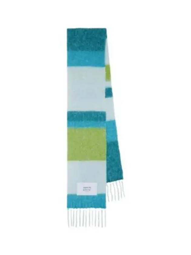 Alpaca Stripes Scarf Freshwater - MAISON KITSUNE - BALAAN 2