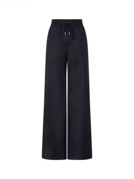 Women s Drawstring Wool Wide Pants Dark Navy 270640 - PAUL SMITH - BALAAN 1