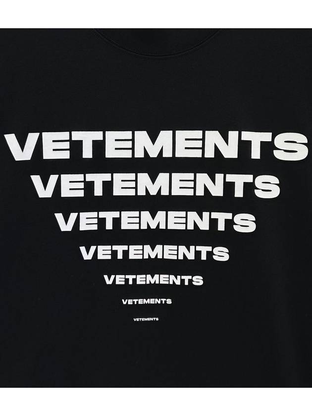 Pyramid Logo Short Sleeve T-Shirt Black - VETEMENTS - BALAAN 5