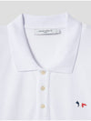 Tricolor Fox Patch Classic Polo Shirt White - MAISON KITSUNE - BALAAN 3