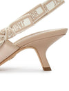 J'adior Satin Cotton Slingback Heels Nude - DIOR - BALAAN 9