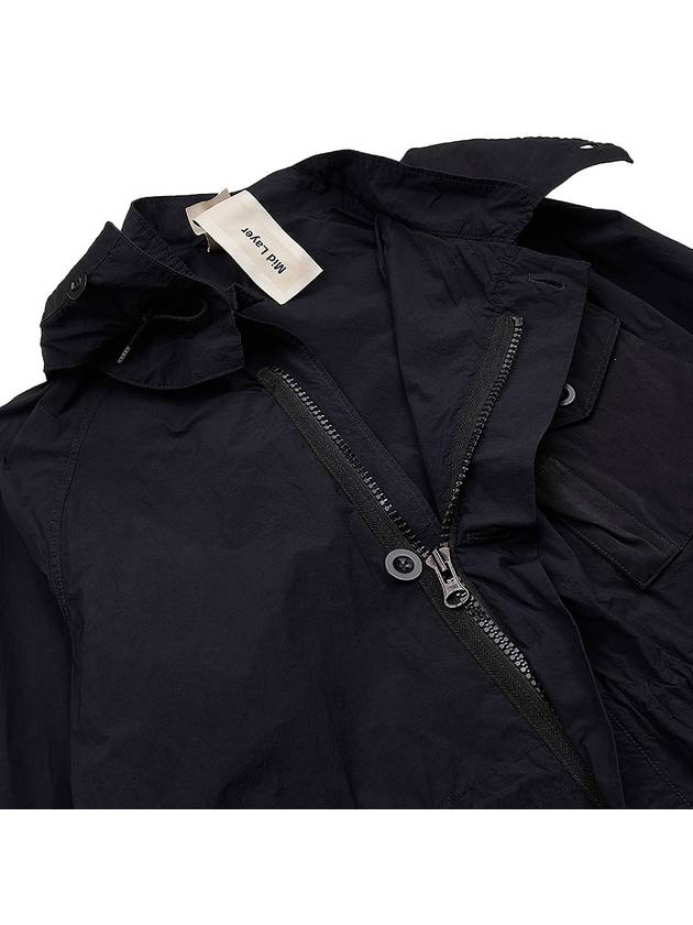 Mid-Layer Hooded Jacket Black - TEN C - BALAAN 11