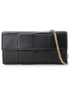 Cassette Chain Long Wallet Black - BOTTEGA VENETA - BALAAN 2