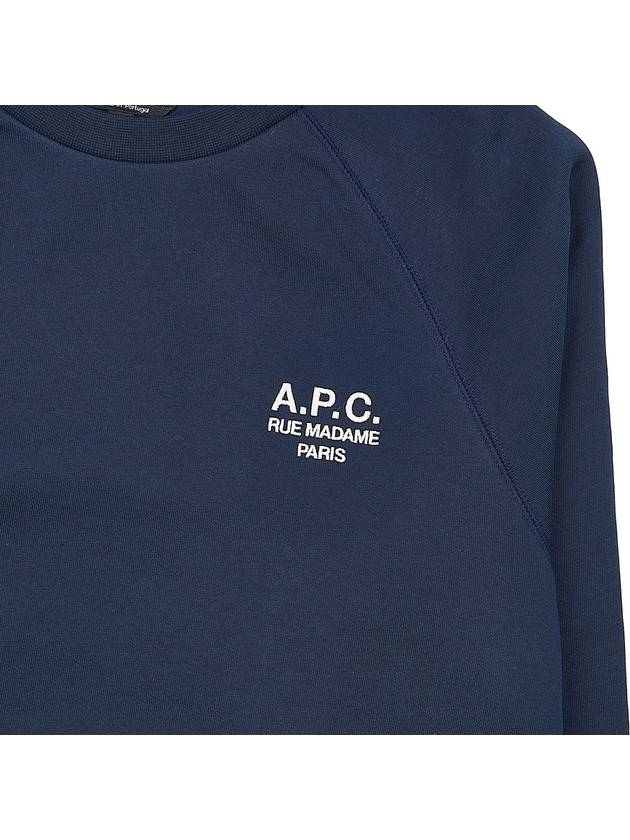 Sonia Cotton Sweatshirt Navy - A.P.C. - BALAAN 7