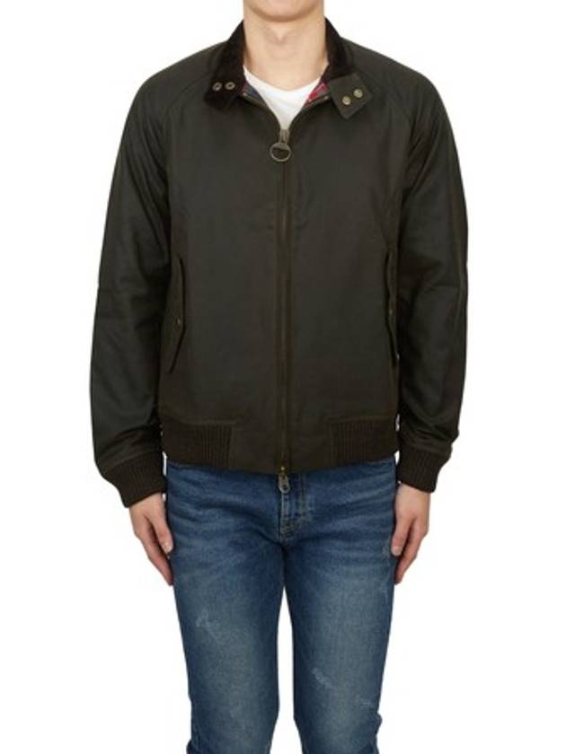 Photon Waxed Harrington Jacket Black - BARBOUR - BALAAN 2