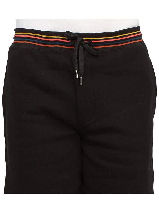 Men's Artist Stripe Lounge Shorts Black - PAUL SMITH - BALAAN 6