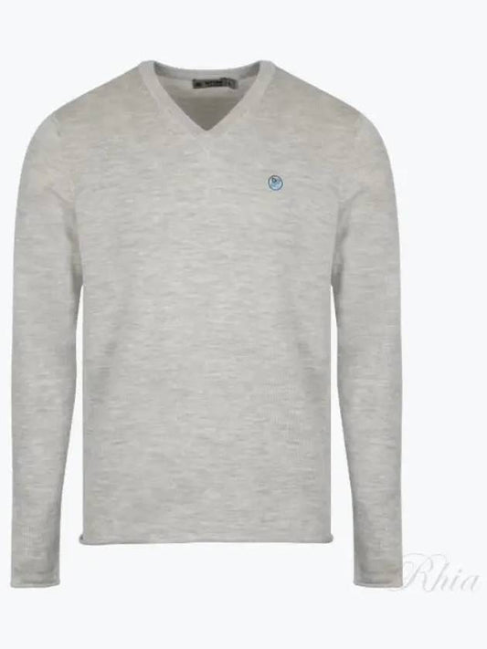 Contrast V-neck Slim Fit Cashmere Sweater Stone Header - G/FORE - BALAAN 2