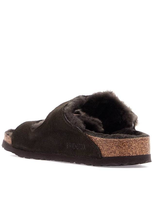 Arizona Shearling Medium Sandals Mocha - BIRKENSTOCK - BALAAN 4