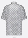 CD Diamond Silk Twill Short Sleeved Shirt Deep Grey - DIOR - BALAAN 7