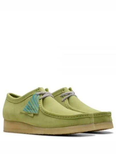 Wallabee Suede Loafers Pale Lime - CLARKS - BALAAN 2