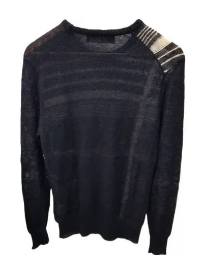 PBMA234 1657 061 Check Knit Navy Neil Barrett - NEIL BARRETT - BALAAN 2