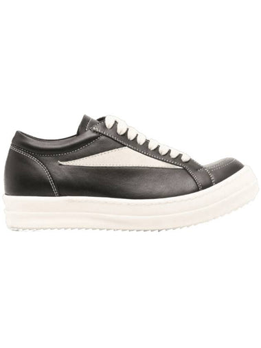 Porterville Vintage Low Top Sneakers Black - RICK OWENS - BALAAN 1