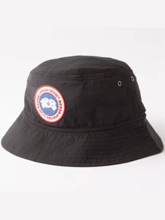 Canada Goose Haven Haven Logo Patch Drawcord Bucket Hat Black - CANADA GOOSE - BALAAN 1