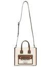 Mini Two-Tone Canvas and Leather Freya Tote Bag Natural Tan - BURBERRY - BALAAN 8