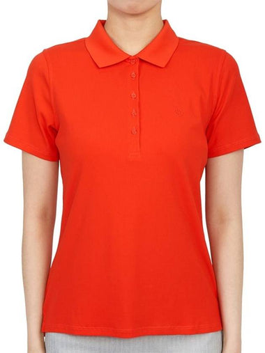 Golf Wear Women s Short Sleeve T Shirt G4LF22K135 POPPY - G/FORE - BALAAN 1