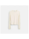 Ribbed long sleeve shirt with CU436 WHT - COACH - BALAAN 1