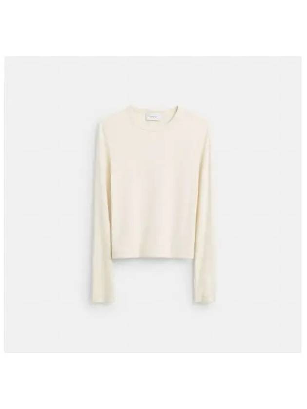 Ribbed long sleeve shirt with CU436 WHT - COACH - BALAAN 1