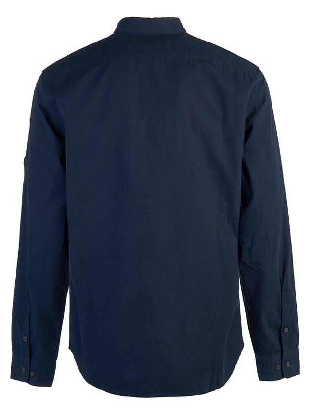 Gabardine Long Sleeve Shirt Navy - CP COMPANY - BALAAN 4