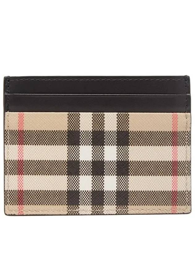 Men's Vintage Check Card Wallet Beige - BURBERRY - BALAAN 3