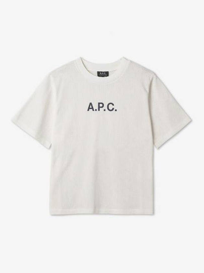 Mae Pique Mesh Short Sleeve T-Shirt White - A.P.C. - BALAAN 2