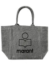 Yenky Embroidered Logo Small Tote Bag Grey - ISABEL MARANT - BALAAN 2