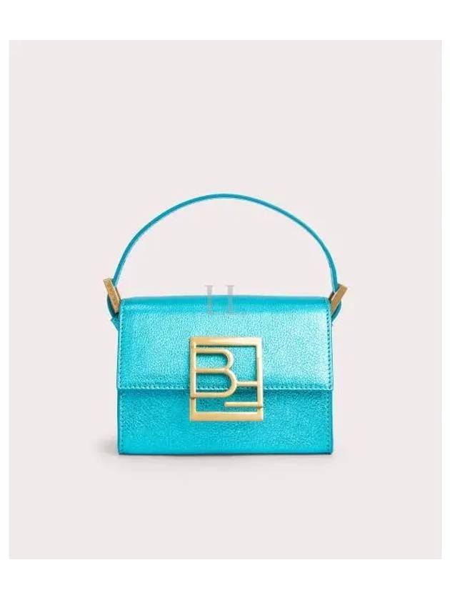 Fran Grain Leather Tote Bag Aqua - BY FAR - BALAAN 2