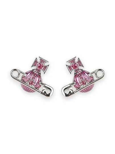 Women s KITTY Earrings Pink Silver 6201033P 02P448 P448 - VIVIENNE WESTWOOD - BALAAN 2