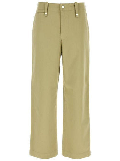 Wide Leg Cotton Twill Trousers 8076646 B0080784191 - BURBERRY - BALAAN 2