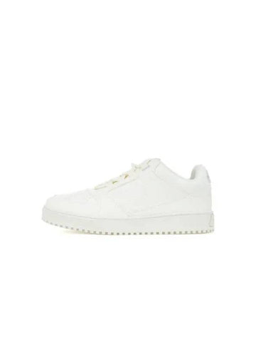 Men s Embossed Eagle Logo Grainy Sneakers Off White - EMPORIO ARMANI - BALAAN 1