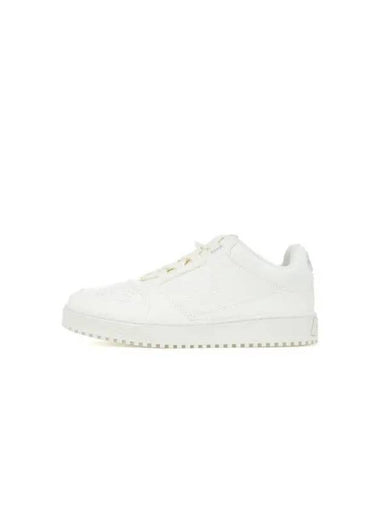 Men s Embossed Eagle Logo Grainy Sneakers Off White - EMPORIO ARMANI - BALAAN 1