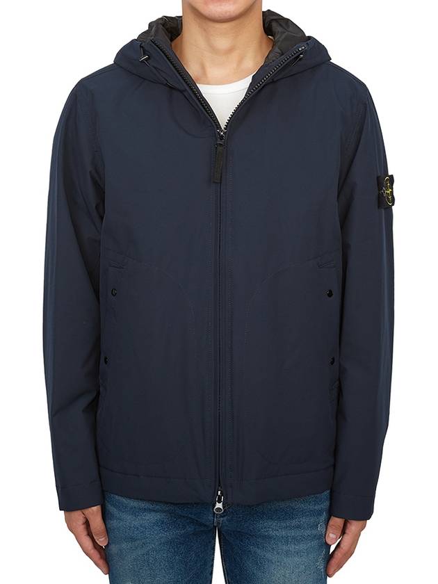 Compass Badge Hooded Jacket Navy - STONE ISLAND - BALAAN 3